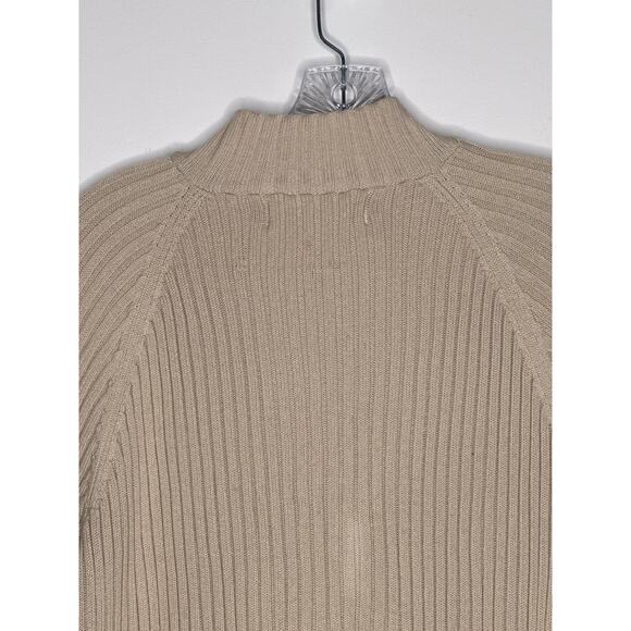 Vintage Kikit by Maurice Sasson Leather Knit sweater zipper jacket 90s Western M - Picture 11 of 14